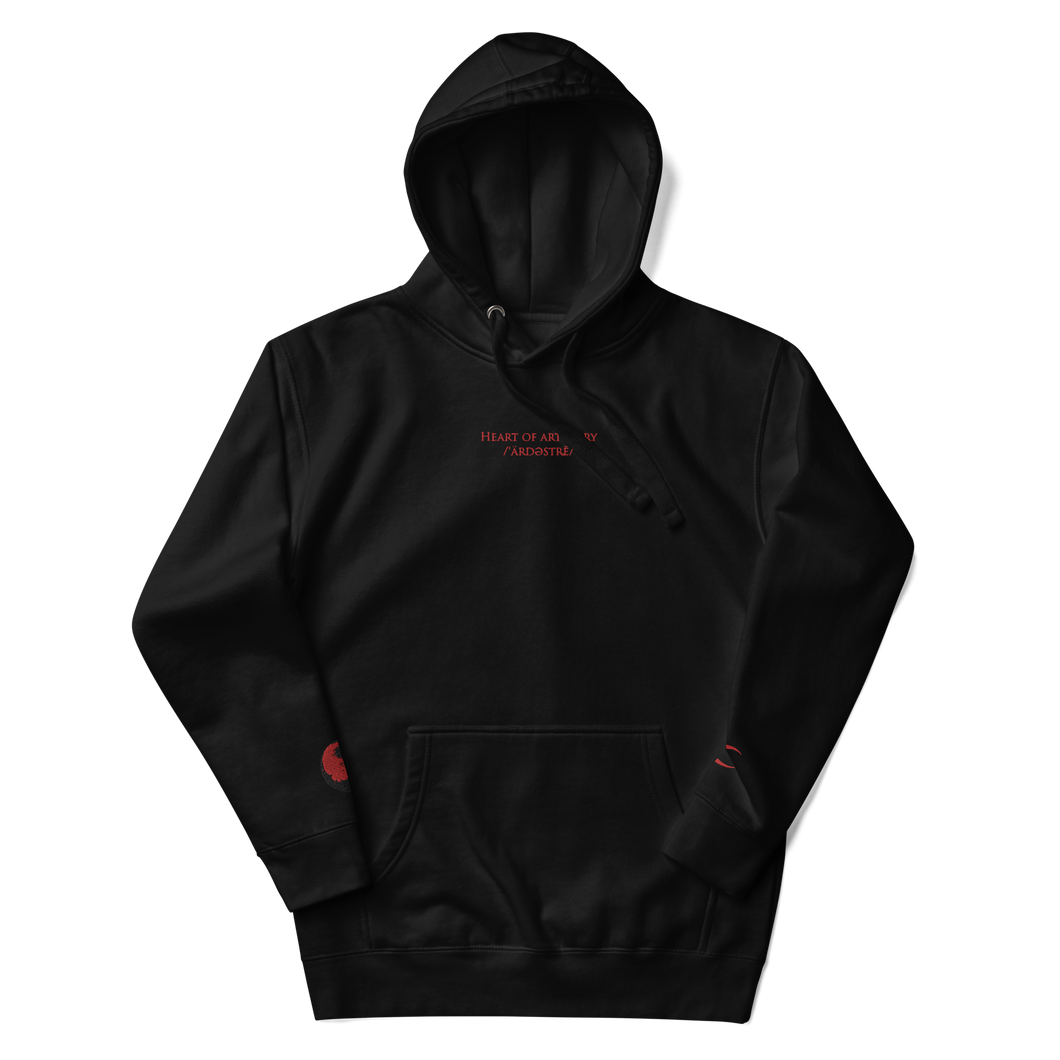 Heart of Artistry Red Seductive Hoodie