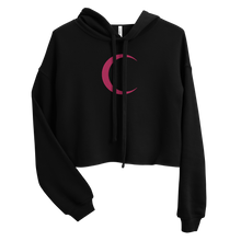 Load image into Gallery viewer, Heart Of Artistry Pink Pierced Resilient Vision Crop Hoodie
